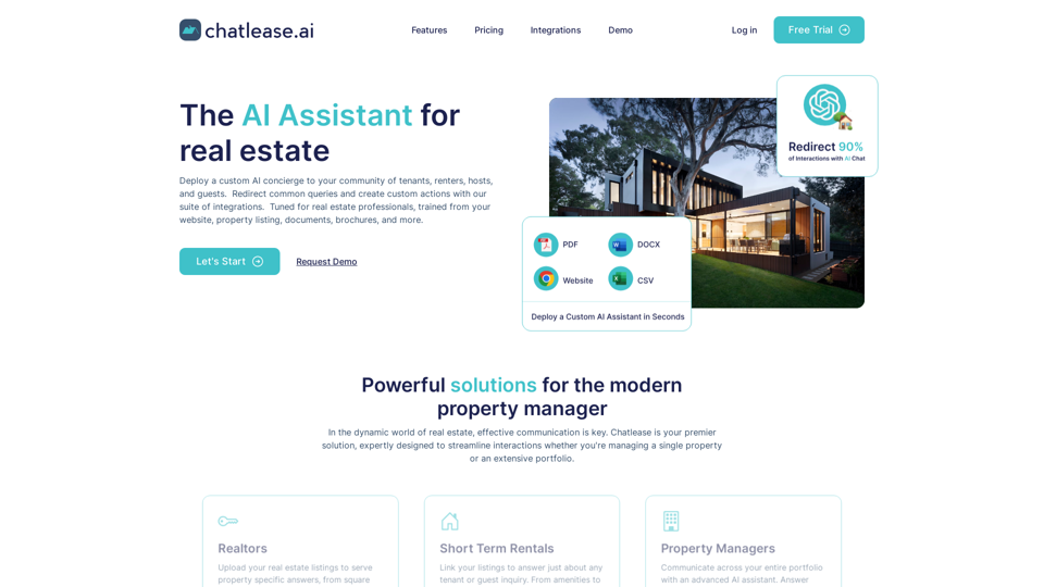 Chatlease | The AI Assistant for Real Estate Professionals