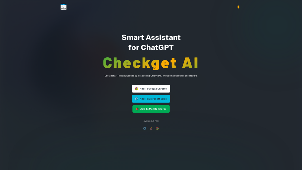 Checkget - Smart Assistant for ChatGPT