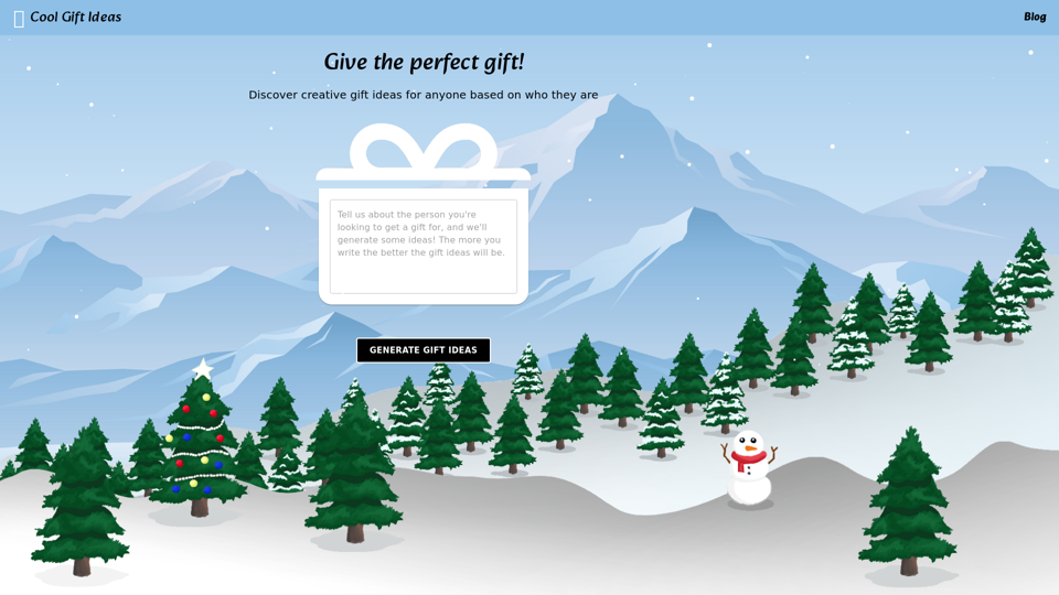 Cool Gift Ideas | Free AI-Powered Gift Suggestions