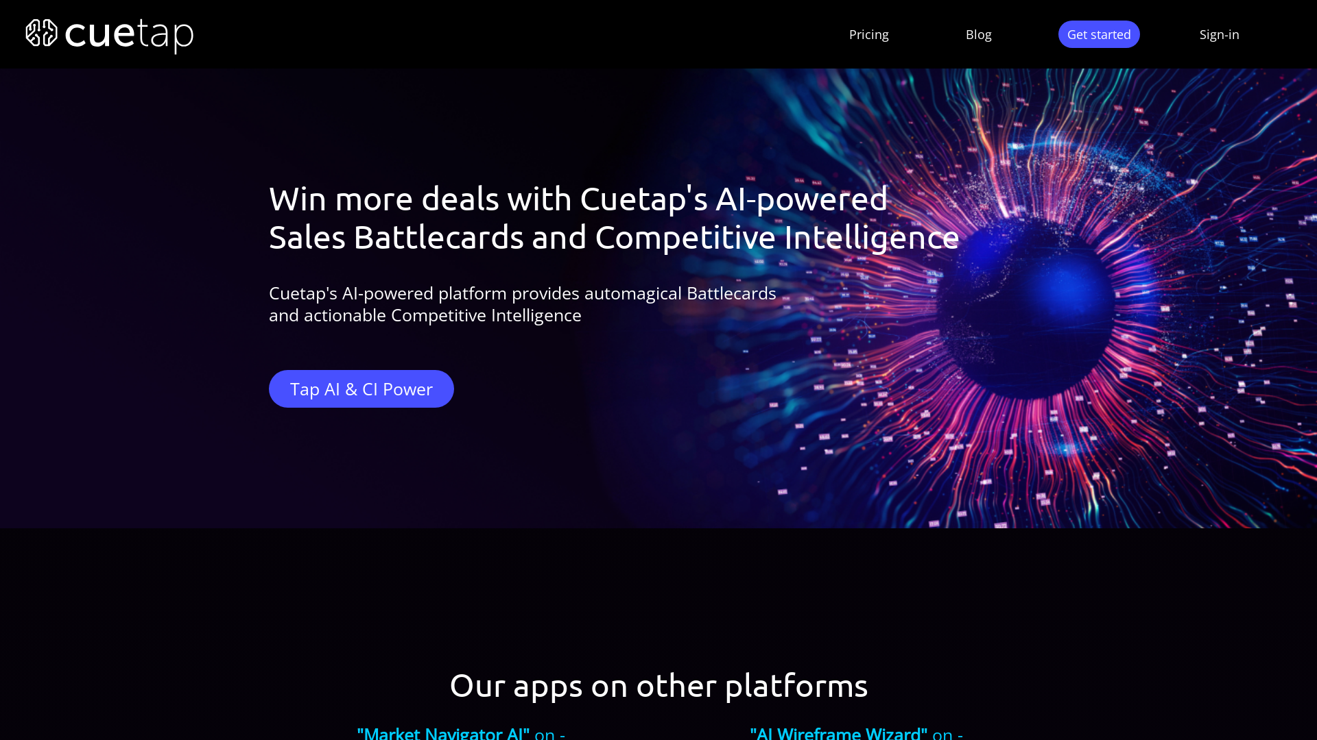Tap AI & CI Powered Sales Battlecards
