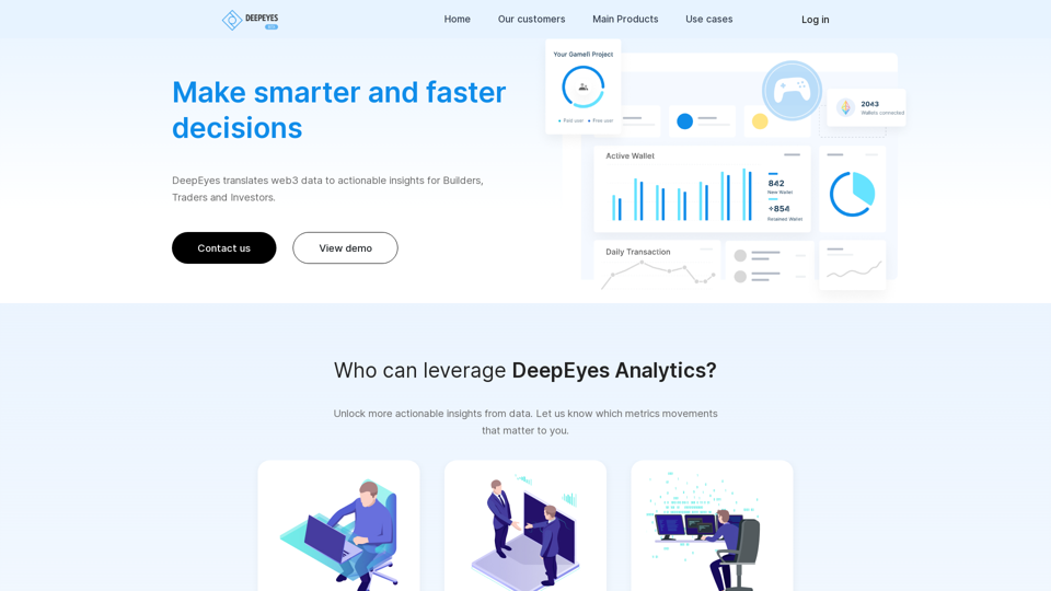 DeepEyes - Web3 Data Analytics