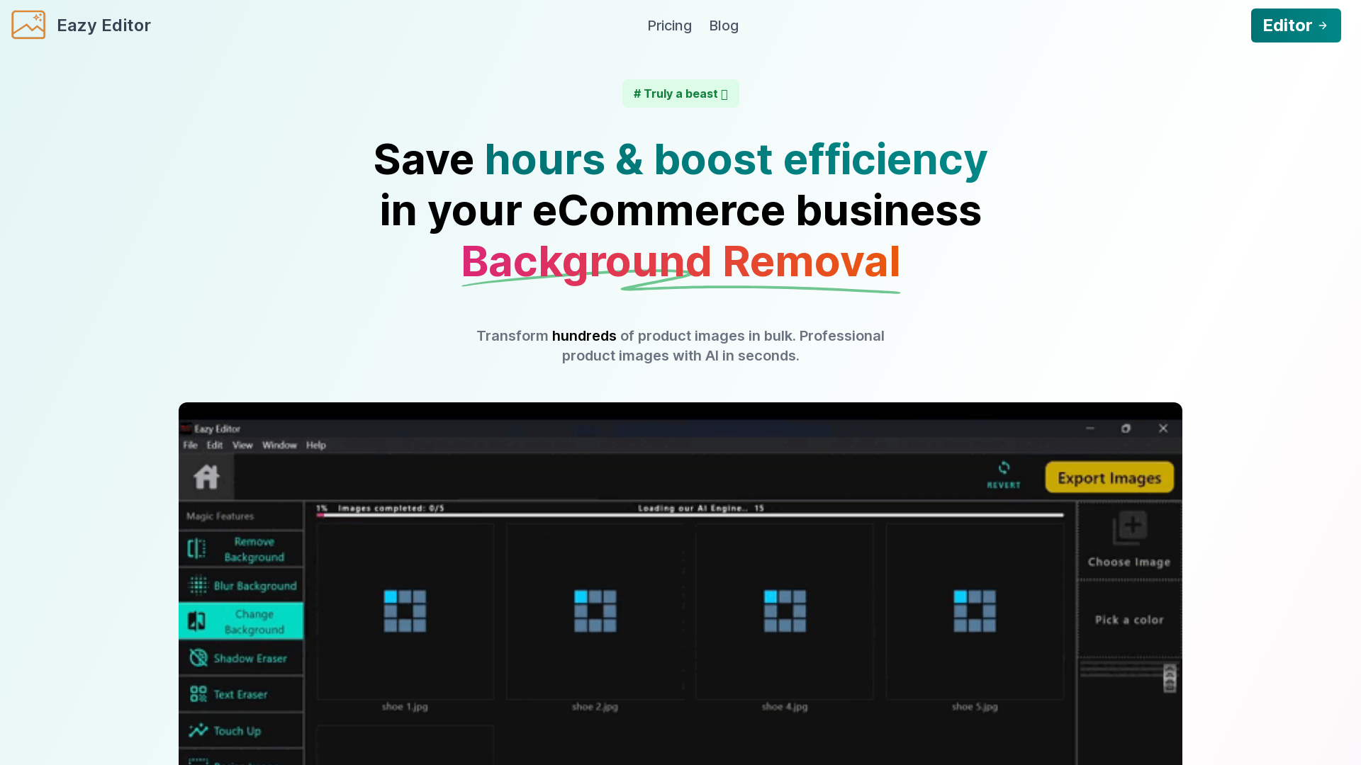 Edit Hundreds of photos at once: Create Product Pics; Remove Background from image
