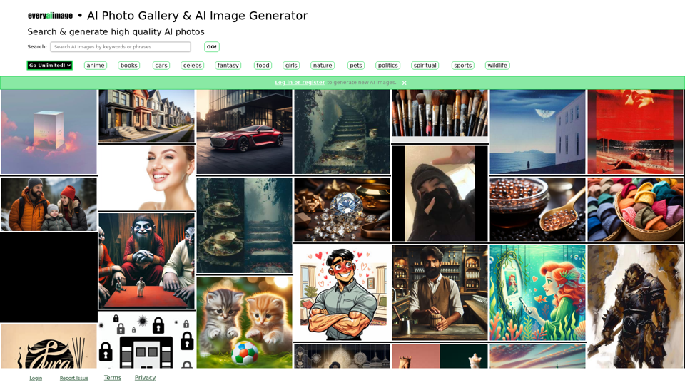 AI Photo Gallery & AI Image Generator