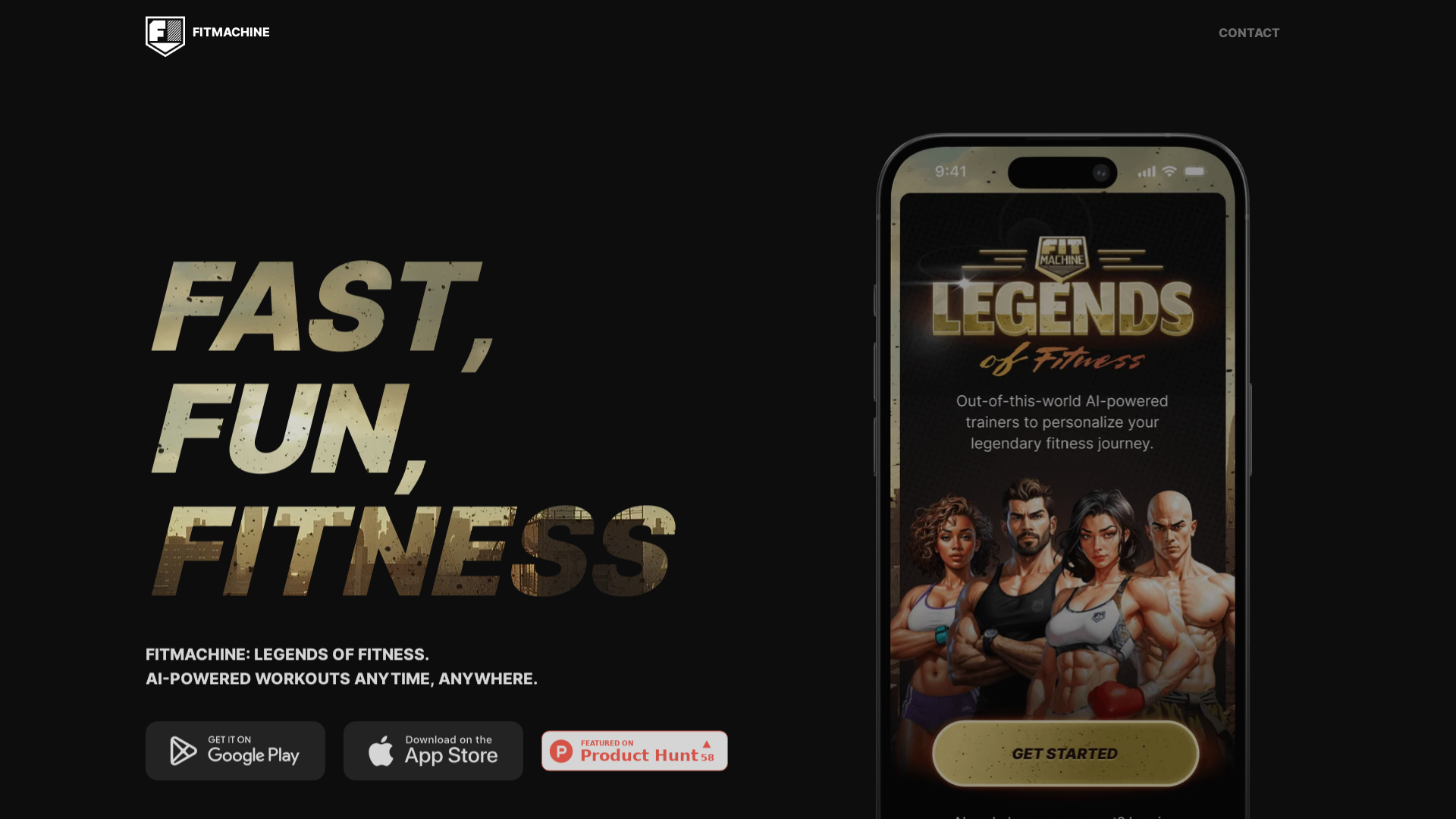 FitMachine: Legends of Fitness – AI