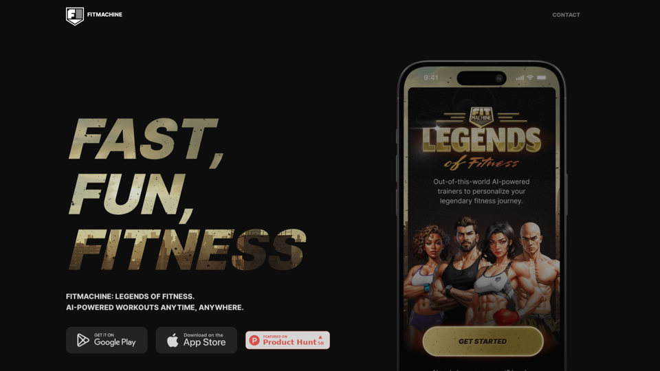 FitMachine: Legends of Fitness – AI-Powered Personalized Workouts