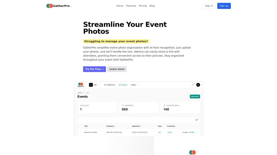 GatherPro - Revolutionizing Event Photo Management | Gather Pro | Gather Pro