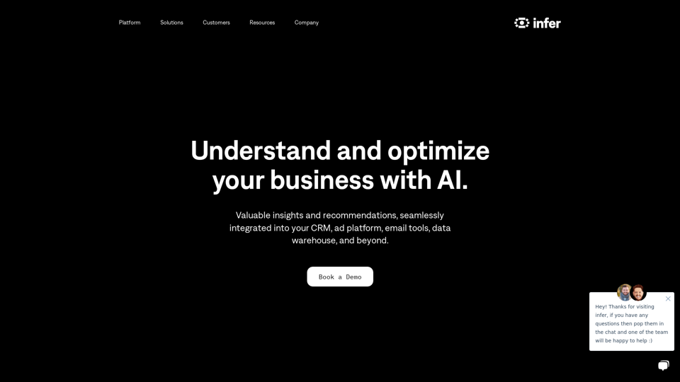 Infer | Understand & optimize your KPIs with AI.