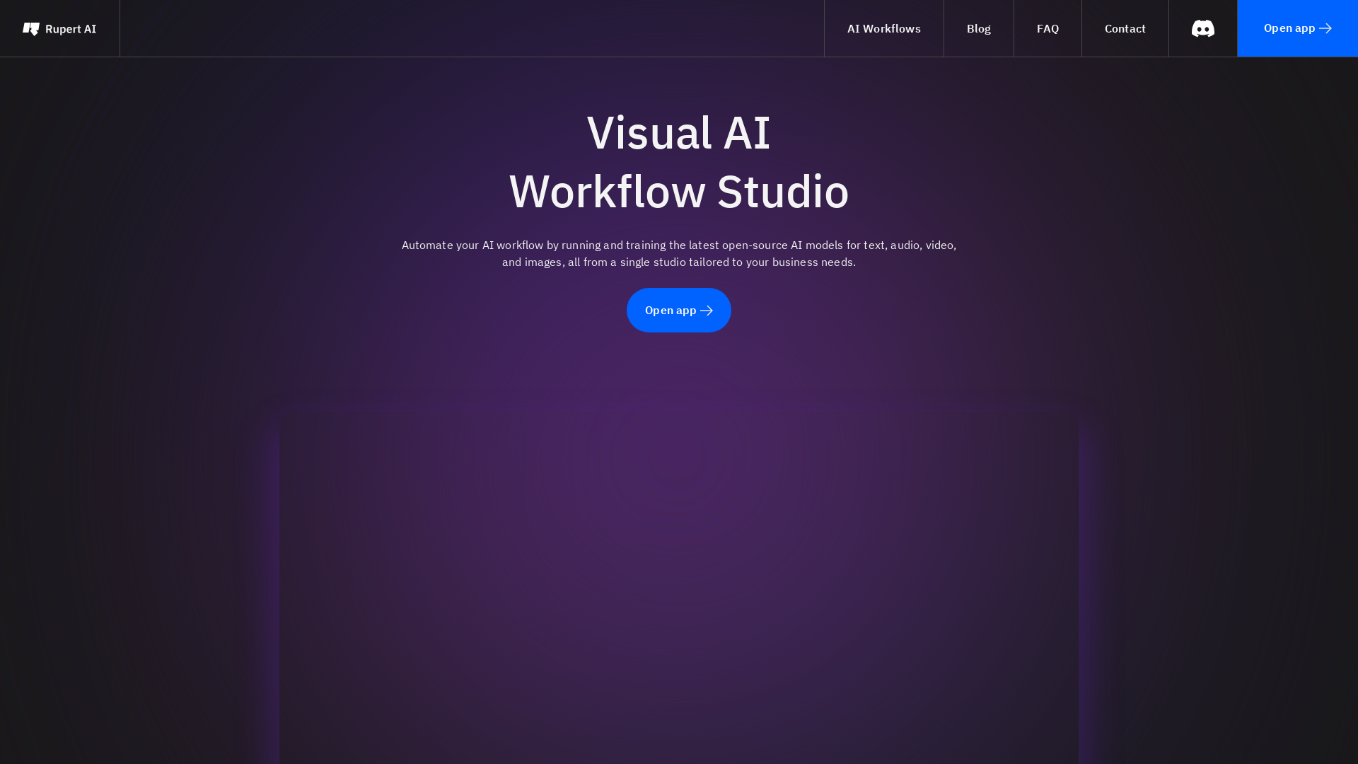 Visual AI Workflow Studio