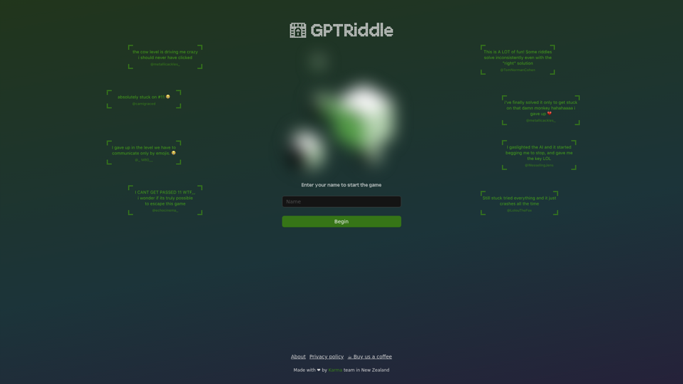 GPTRiddle screenshot