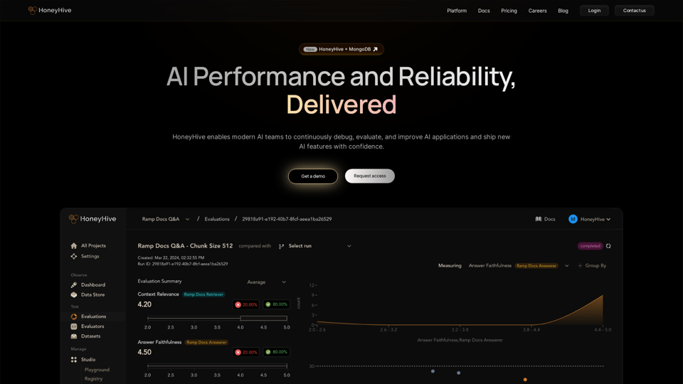 HoneyHive - AI Evaluation and Observability Platform