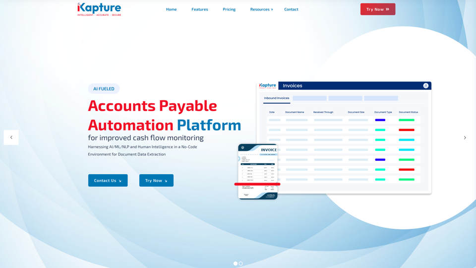 AI Fueled Accounts Payable Automation Platform