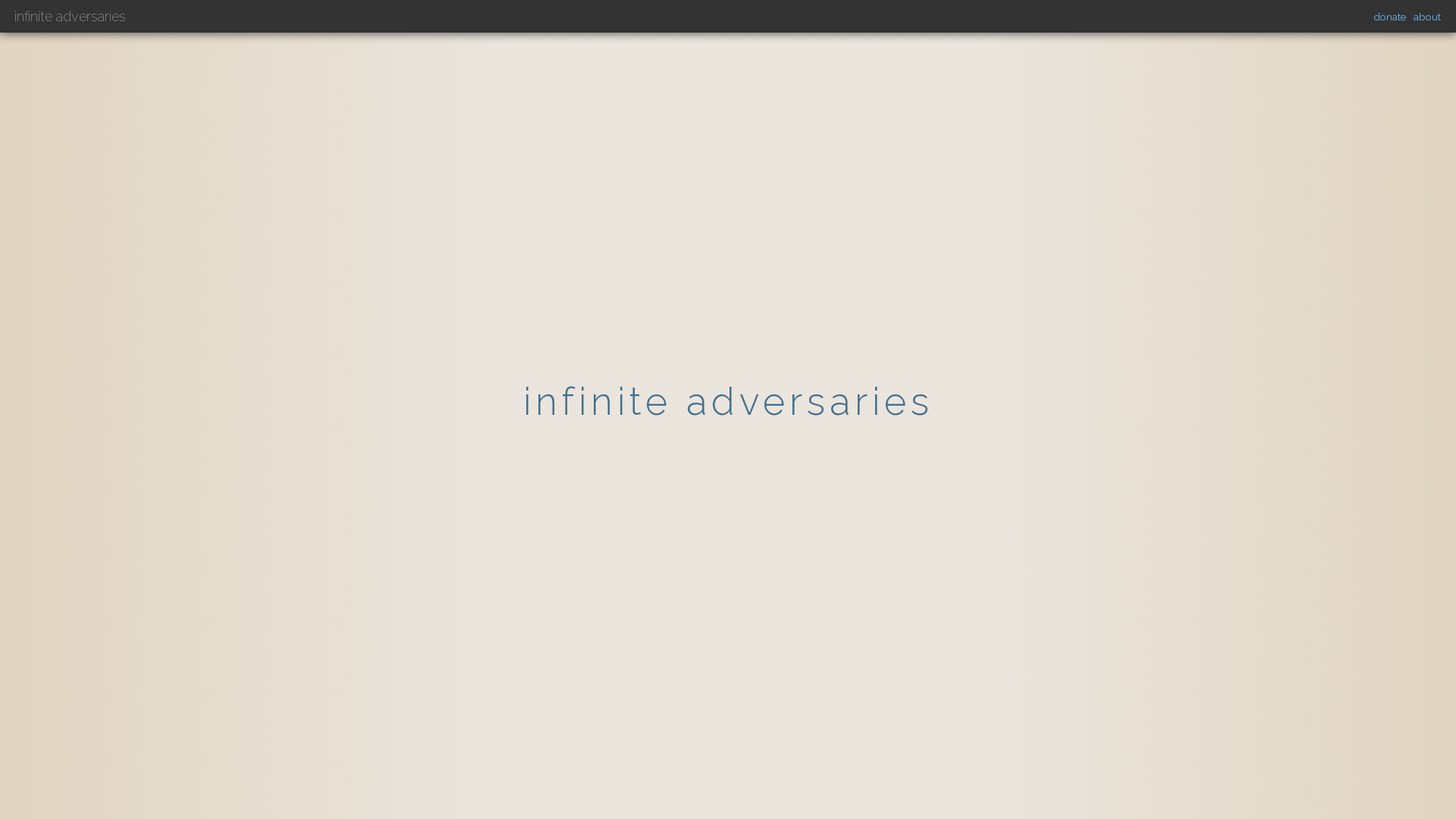 Infinite Adversaries