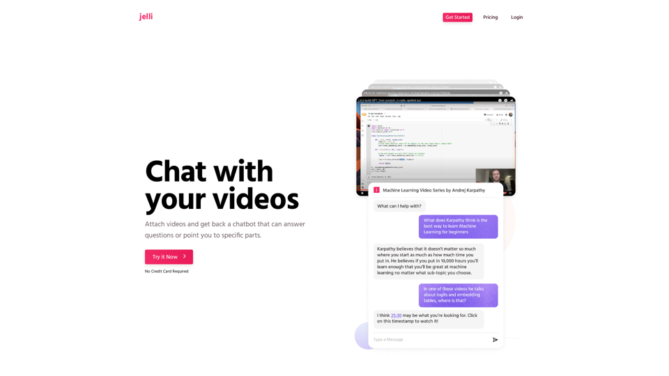 Jelli.io - Chat with your videos using AI