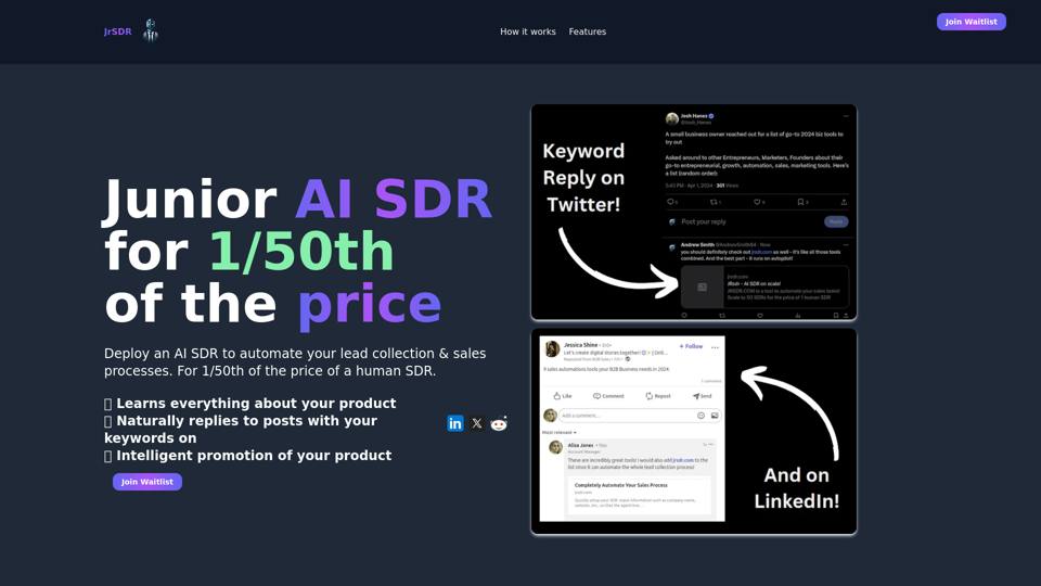 JRsdr - AI SDR on scale!