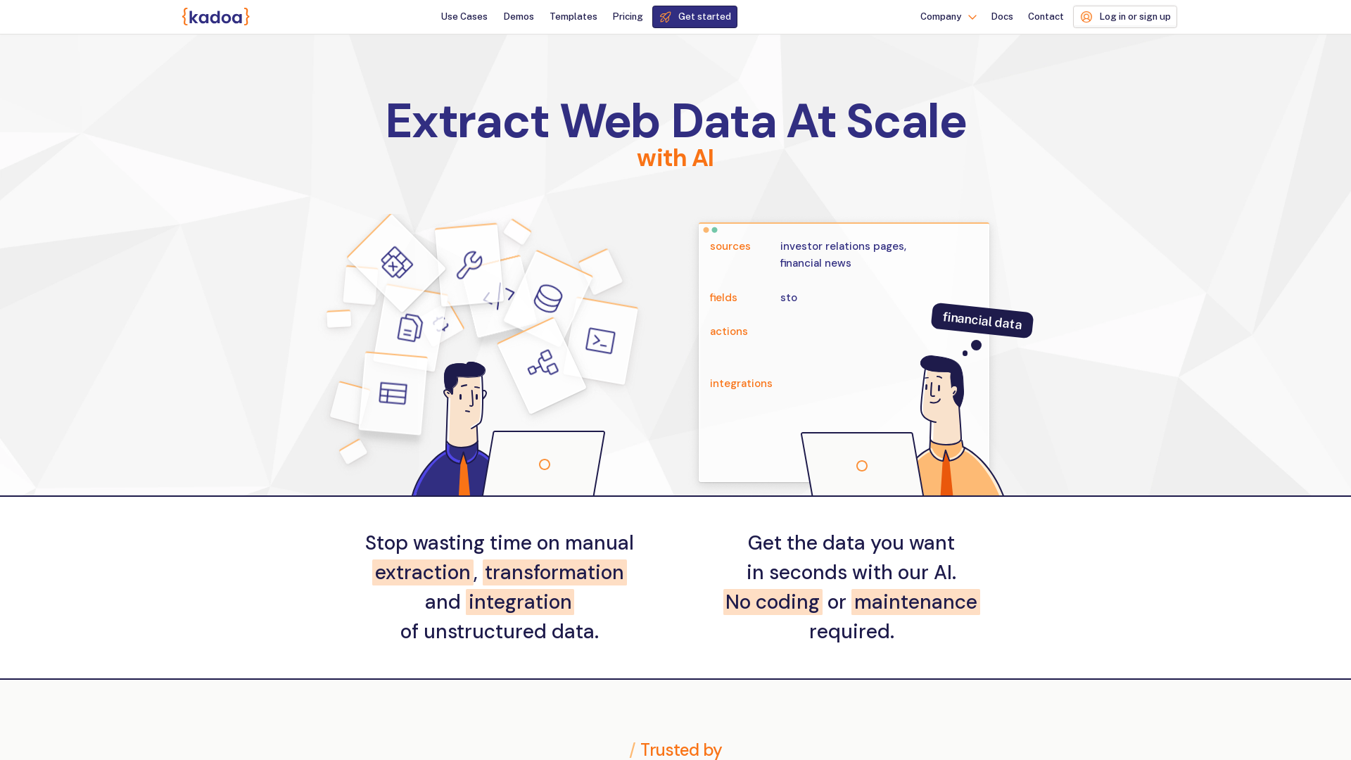 Kadoa · AI Web Scraper