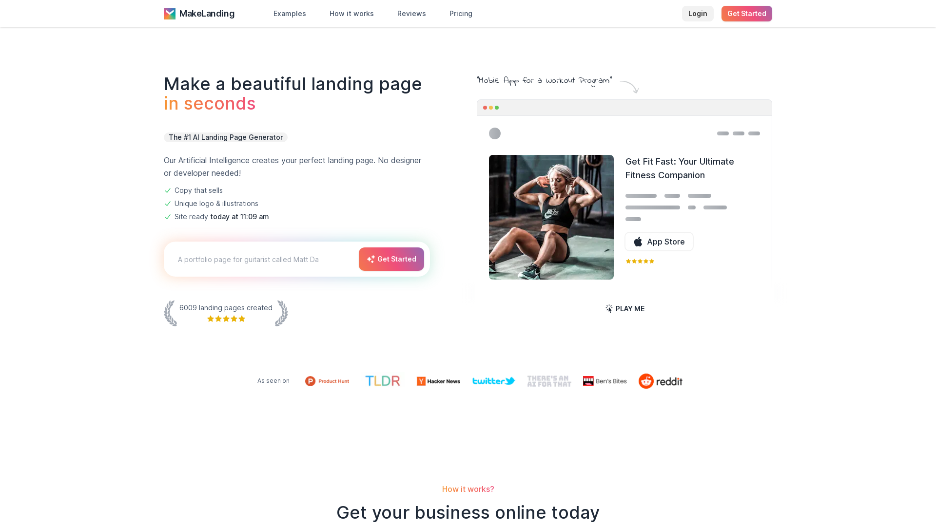 Build Beautiful Landing Pages Instantly With AI