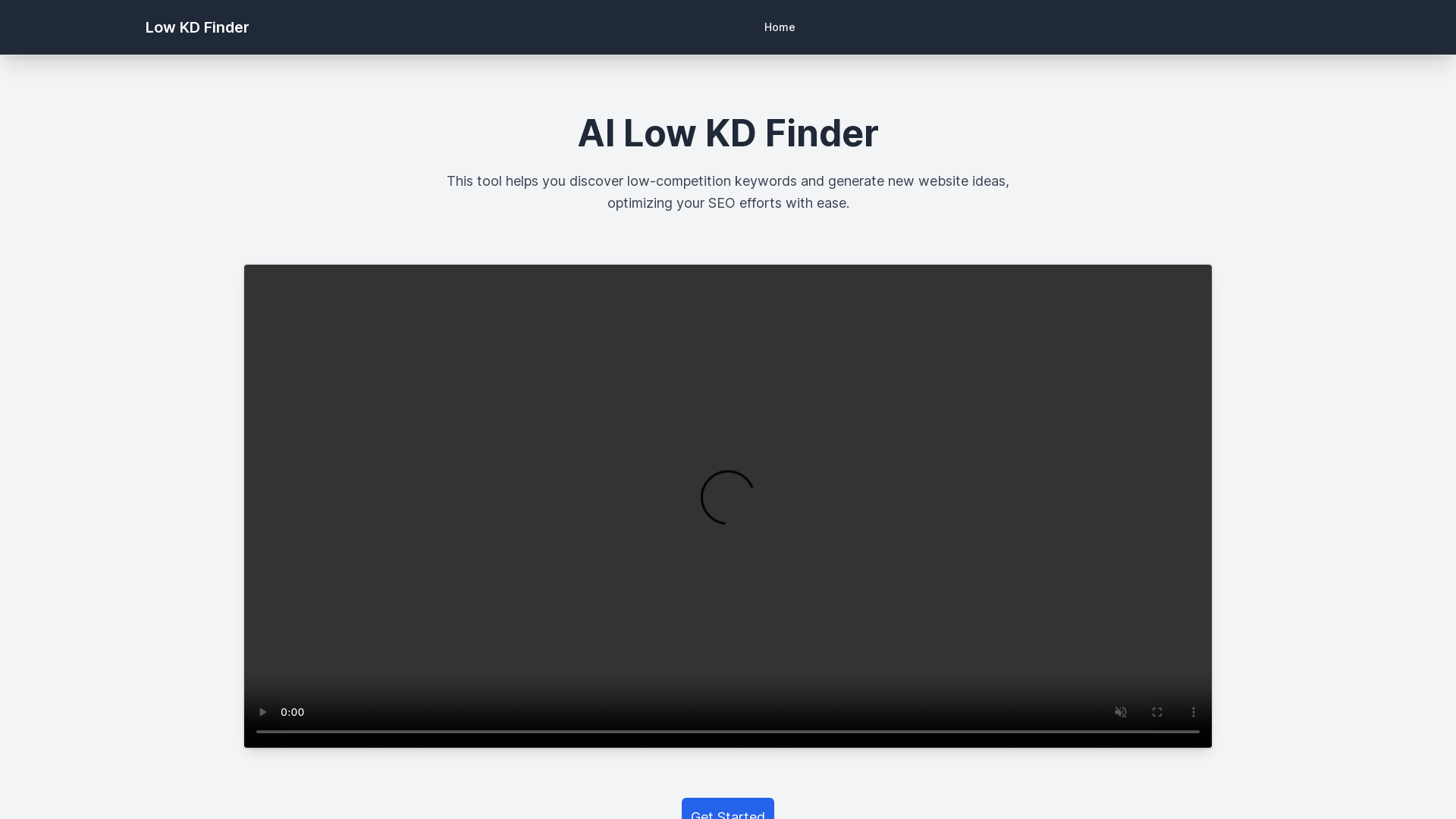 AI Low KD Finder: Discover Low Competition Keywords for Any Website