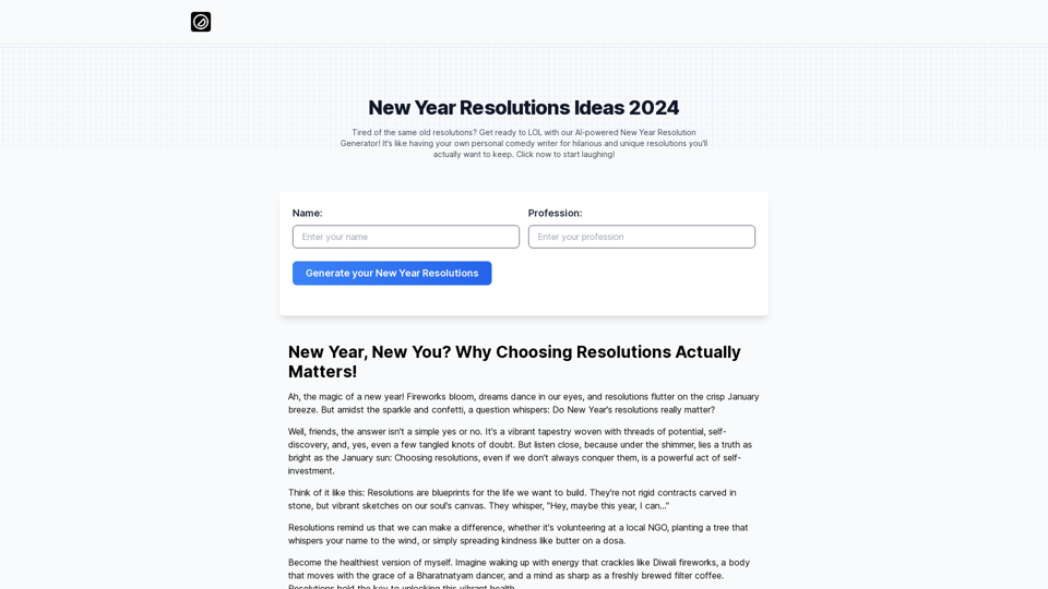 New Year Resolutions Ideas 2024