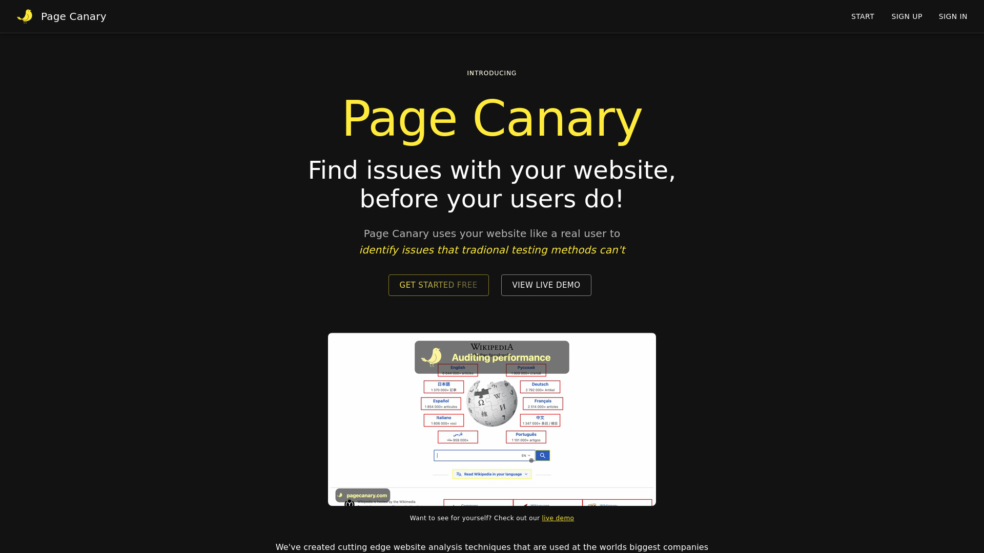 Page Canary