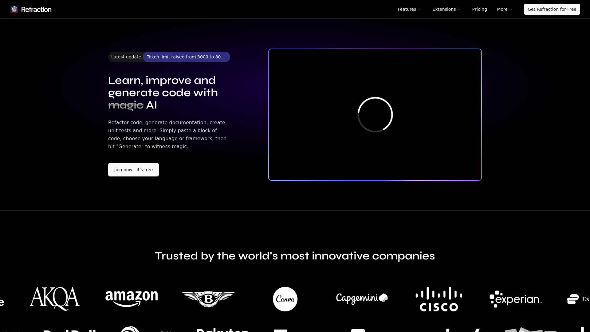 Learn, improve and generate code with AI