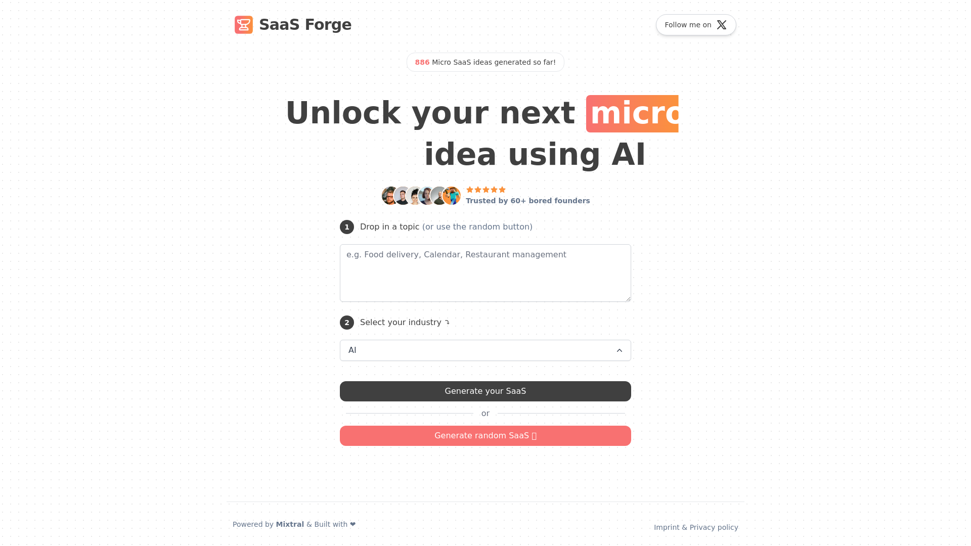 SaaS generator