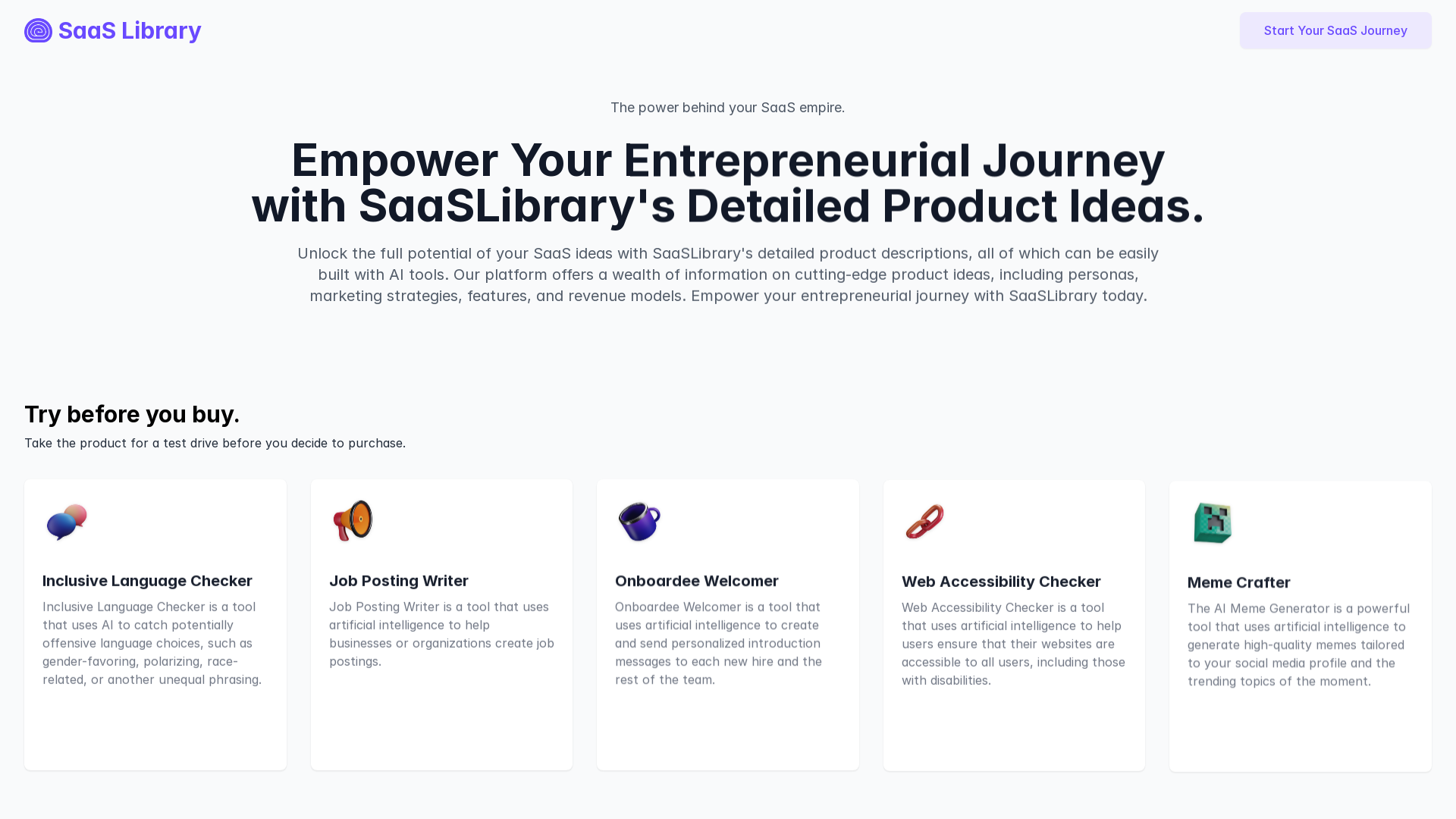 SaaS Library —Empower Your SaaS Journey