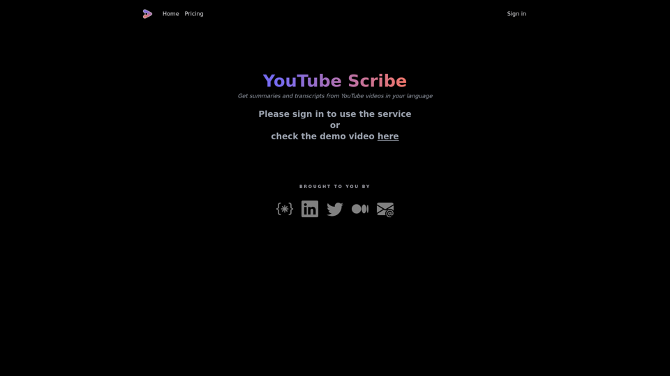 YouTube Scribe