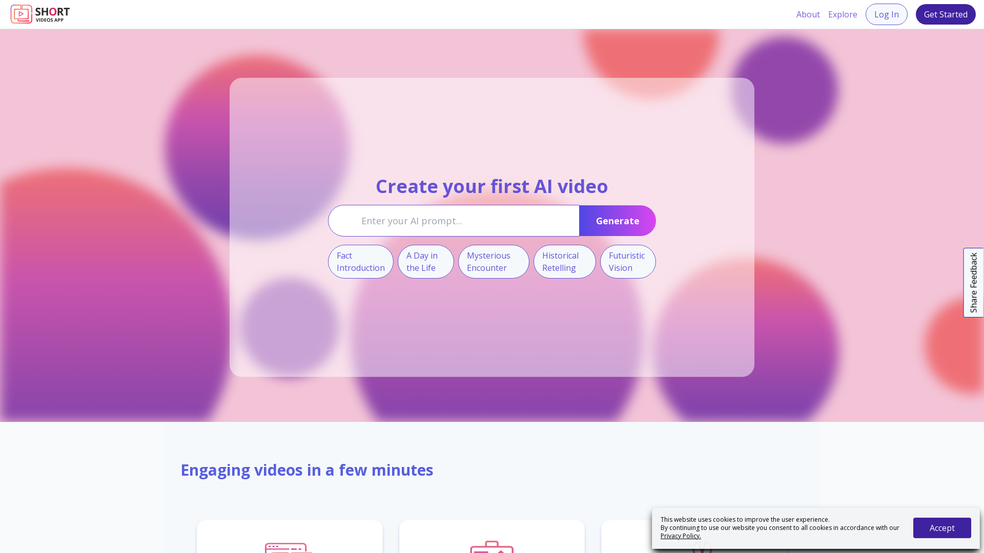 Short Videos App