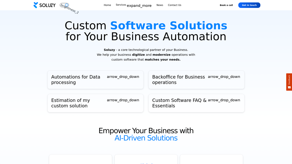 Soluzy - Business software solution