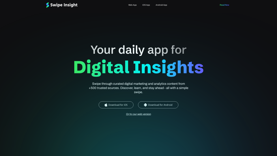 Swipe Insight - Your daily app for digital knowledge