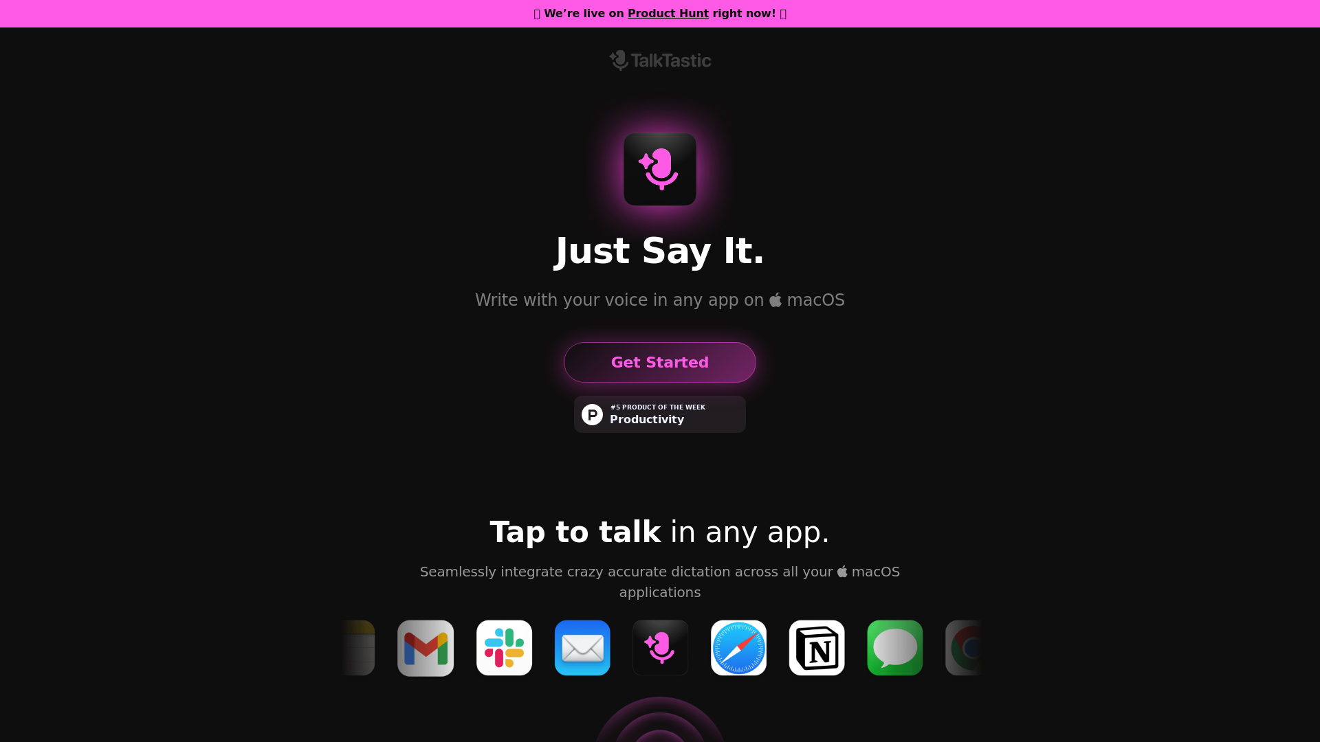 TalkTastic – Just Say It.