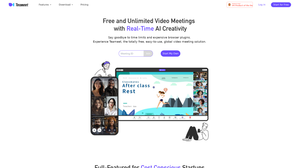 Free Video Meetings｜Teameet