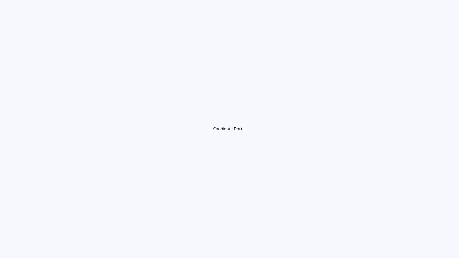 Candidate Portal