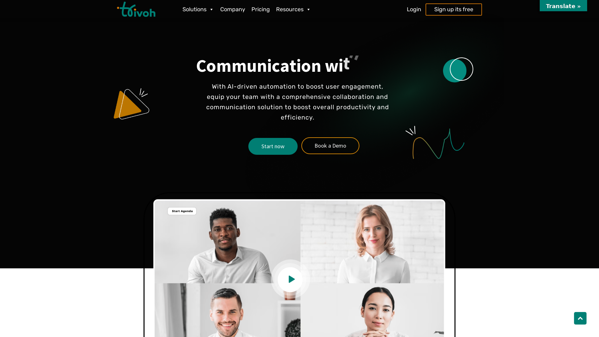 Video and audio communication Platform