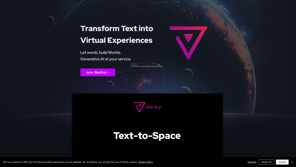 Versy.ai | Text-to-Space