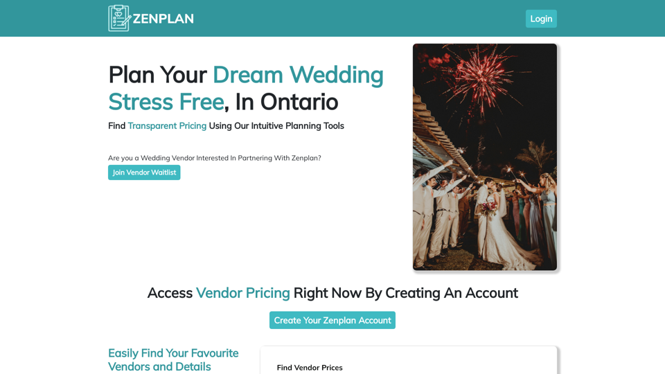 Zenplan - Plan Your Dream Wedding