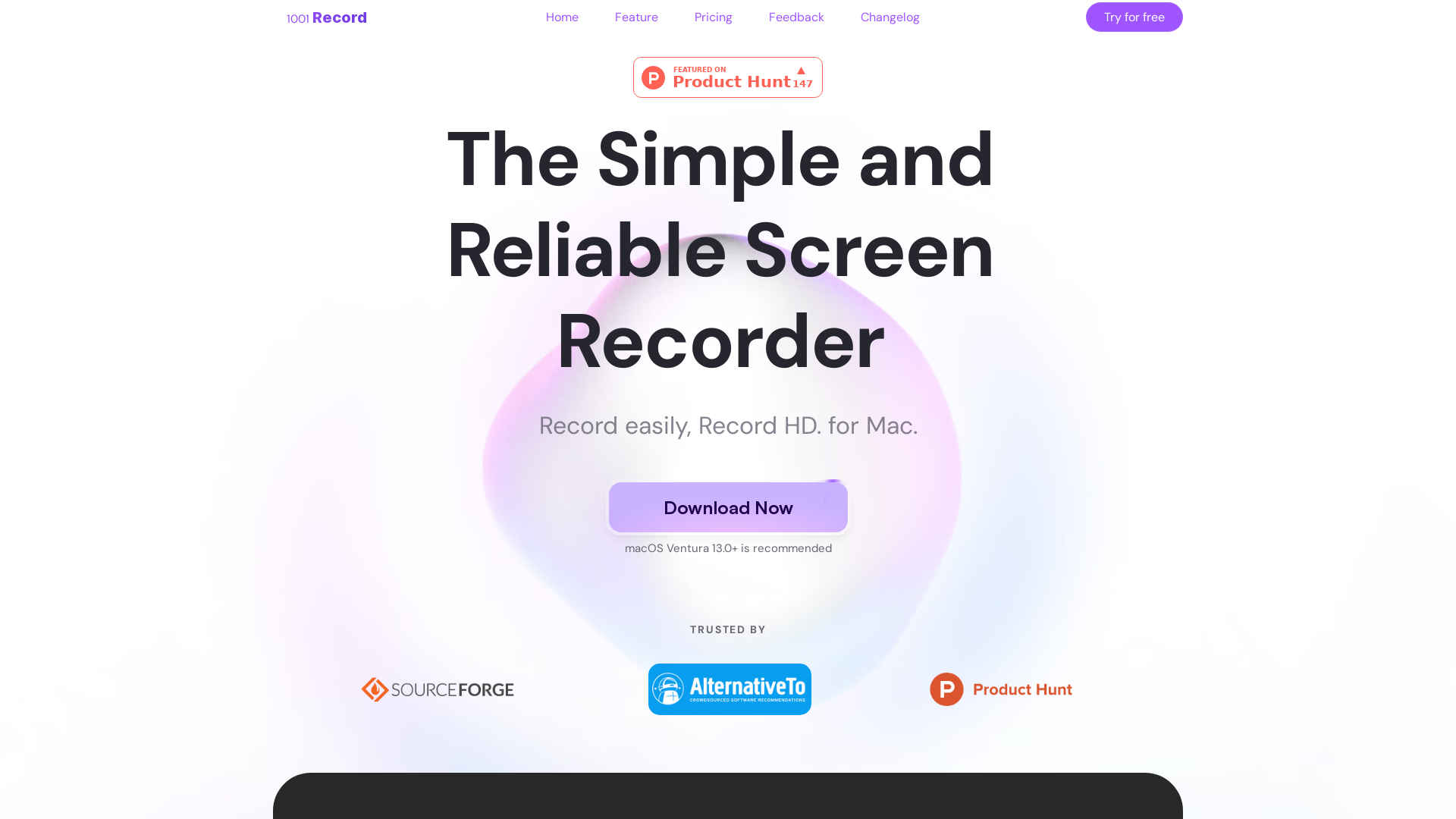 1001 Record for Mac