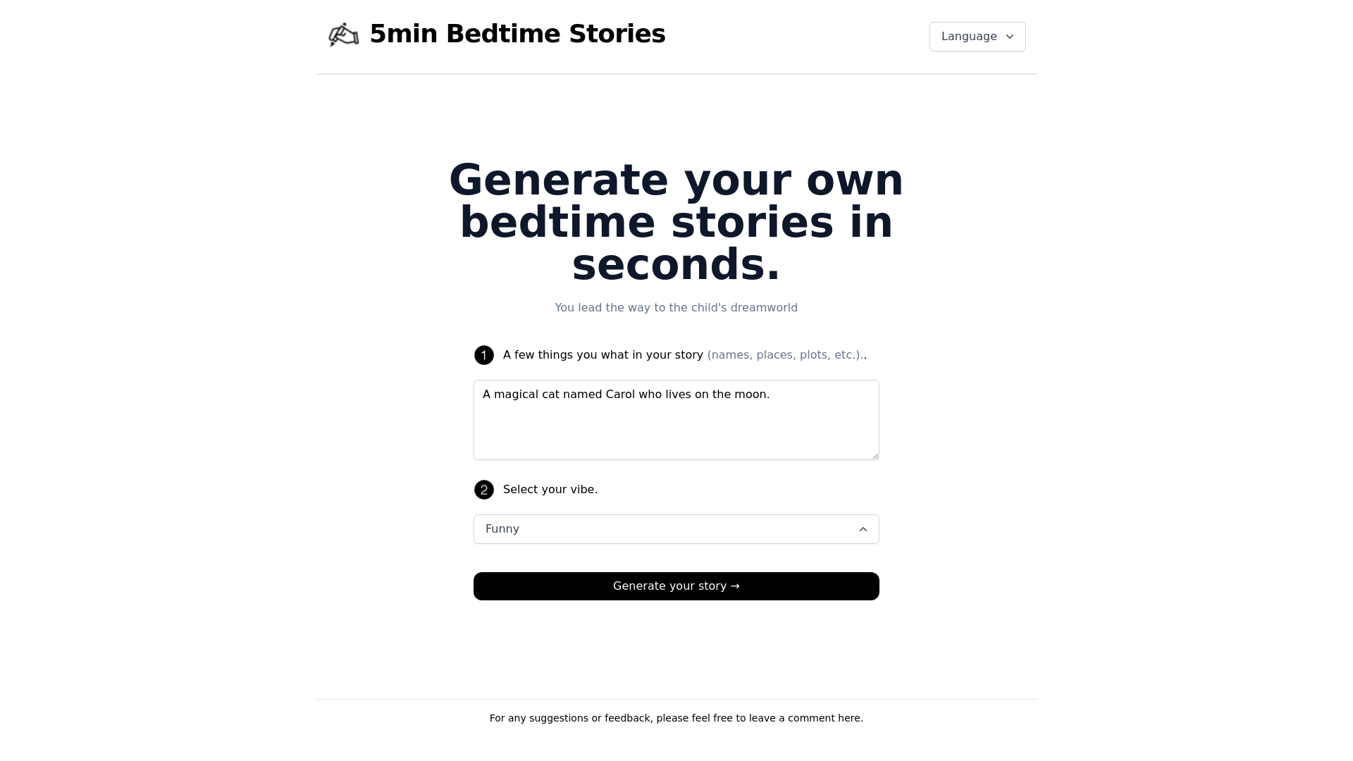 5minute Bedtime Stories screenshot