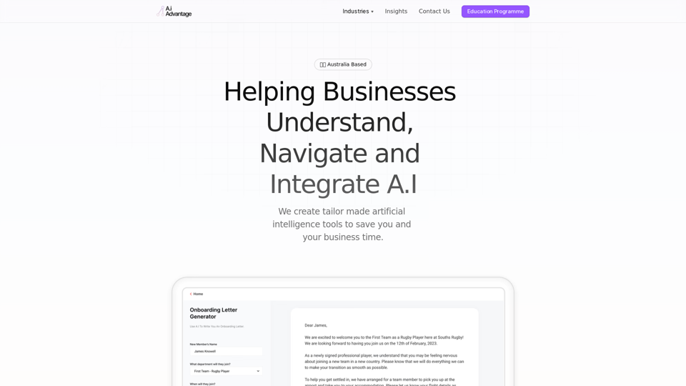 Ai Advantage – Australia Based AI Consultants