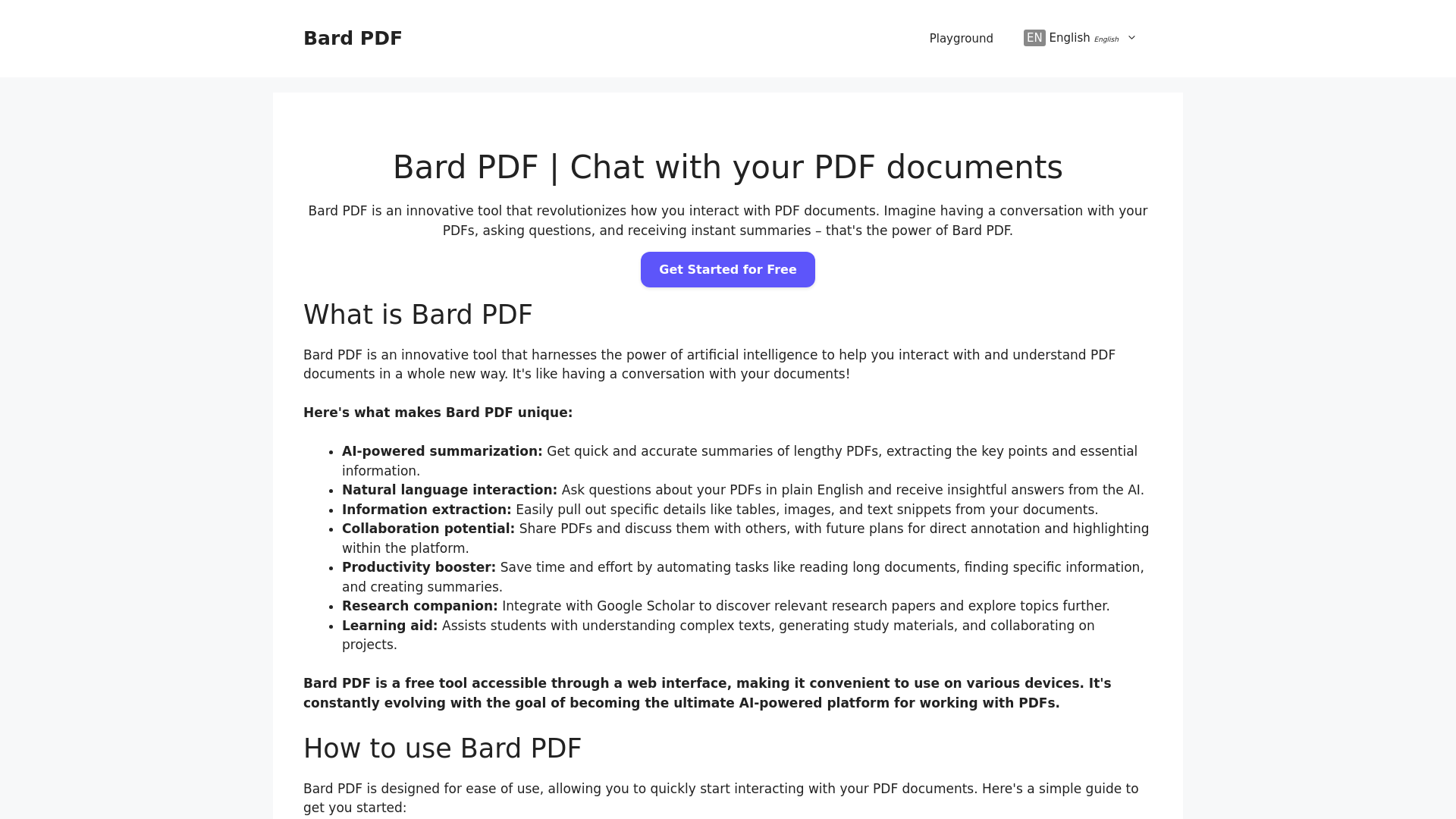 Bard PDF screenshot