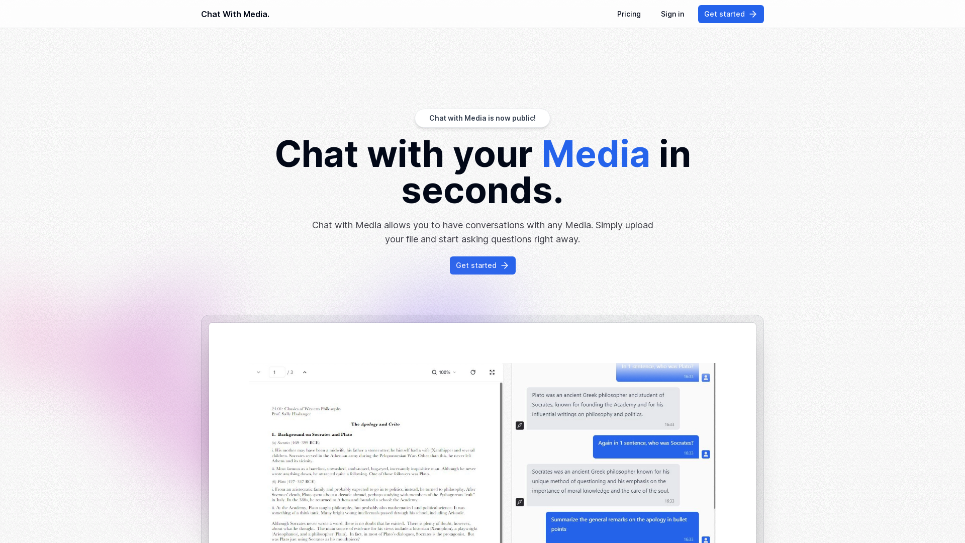 Chat With Media