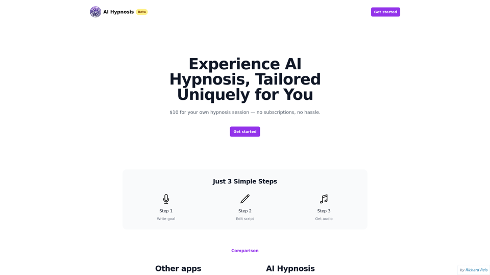 AI Hypnosis App - Customized Sessions for $10!