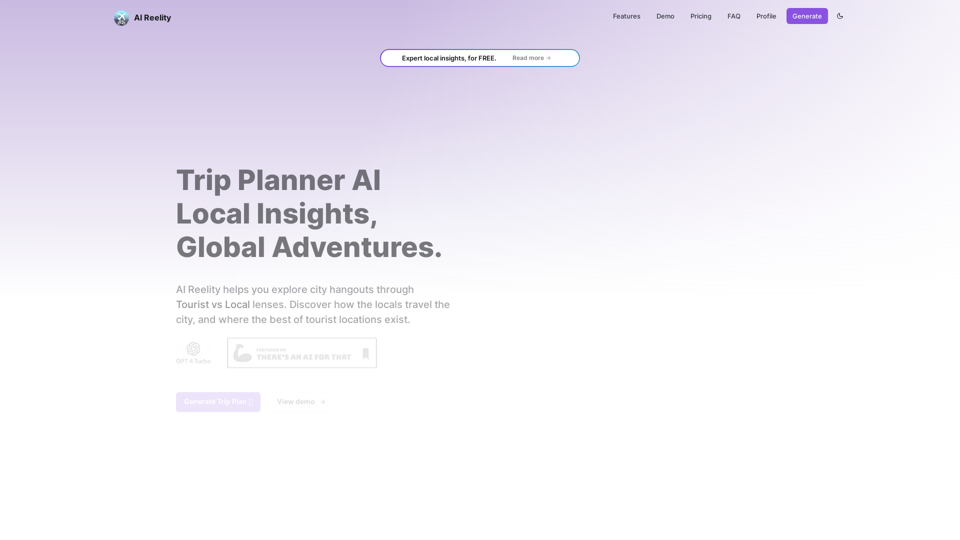 Trip Planner AI Travel like a local, Explore like a Tourist