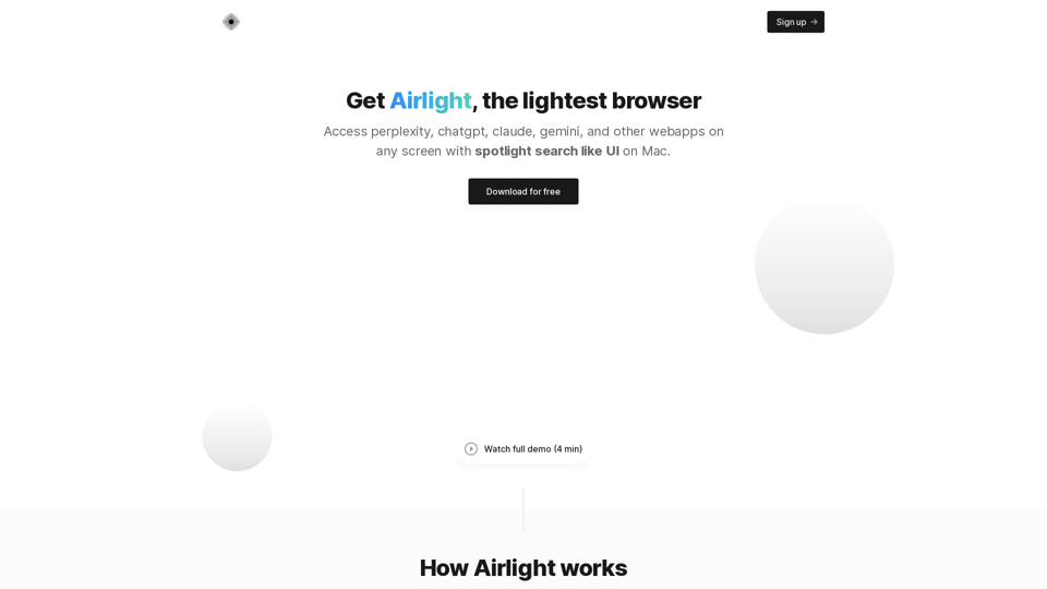 Airlight - a lightweight superbrowser