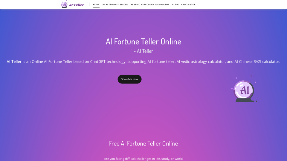 AI Fortune Teller Online - AI Teller