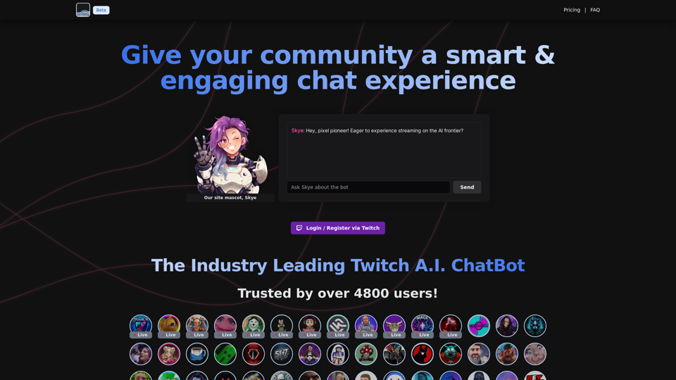 AI-Powered Twitch Chat Bot - Stream Chat A.I.