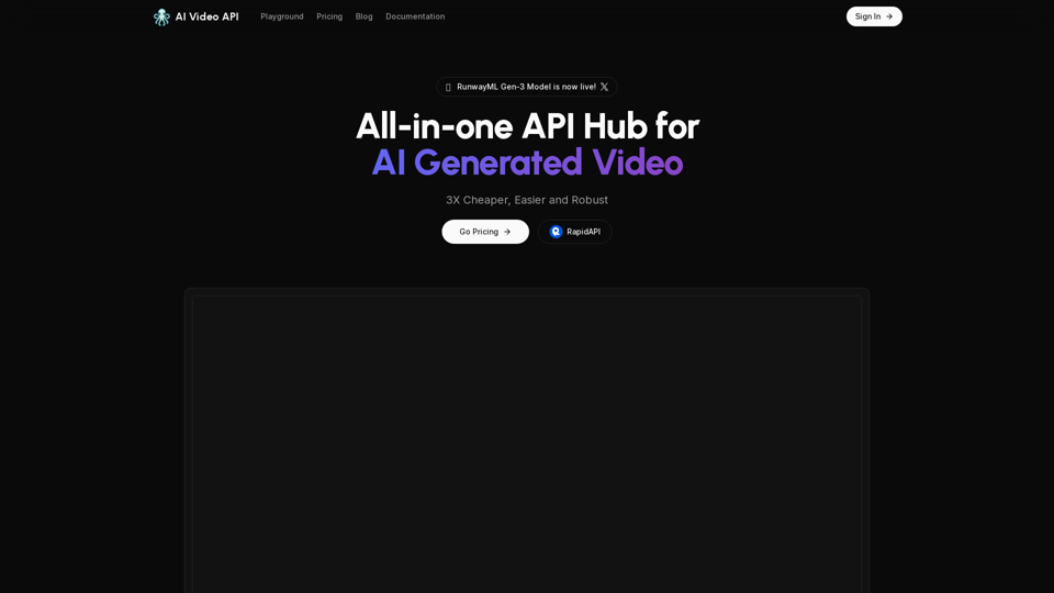 AI Video API