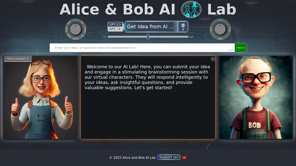 Alice and Bob AI Laboratory