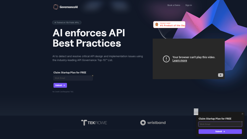 API Governance | Ensure API best practices, industry-standards | Automated API reviews