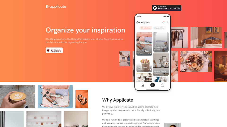 Applicate | Best Organizing Photo App for Iphone